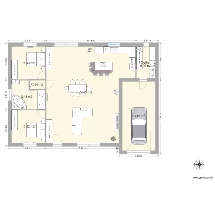 Maison Maman. Plan de 