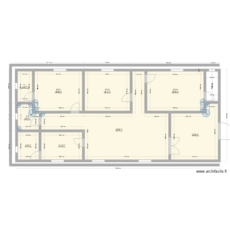 MA MAISON. Plan de 9 pièces et 143 m2