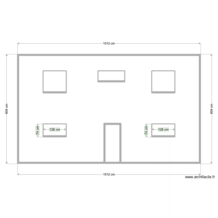 PLAN DE FACADE ARRIERE avant. Plan de PLAN DE FACADE ARRIERE avant. Plan de