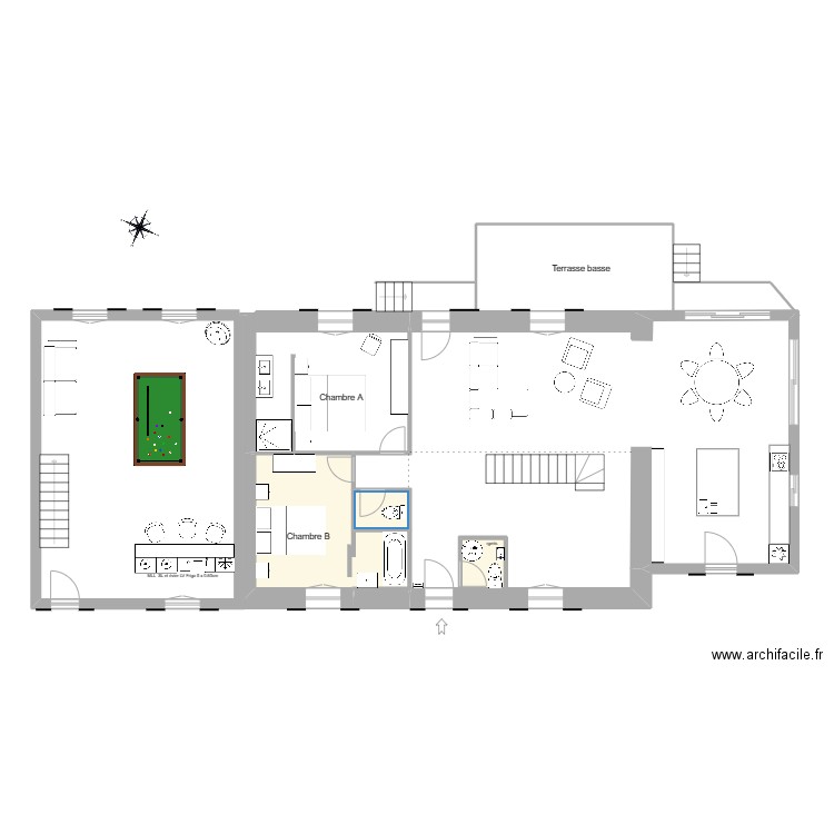 projet rdc essai 2 après démol. Plan de 0 pièce et 0 m2