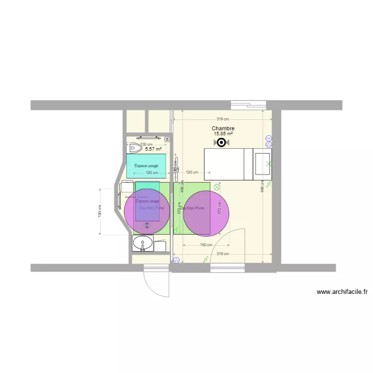 Chambre 1er . Plan de Chambre 1er . Plan de