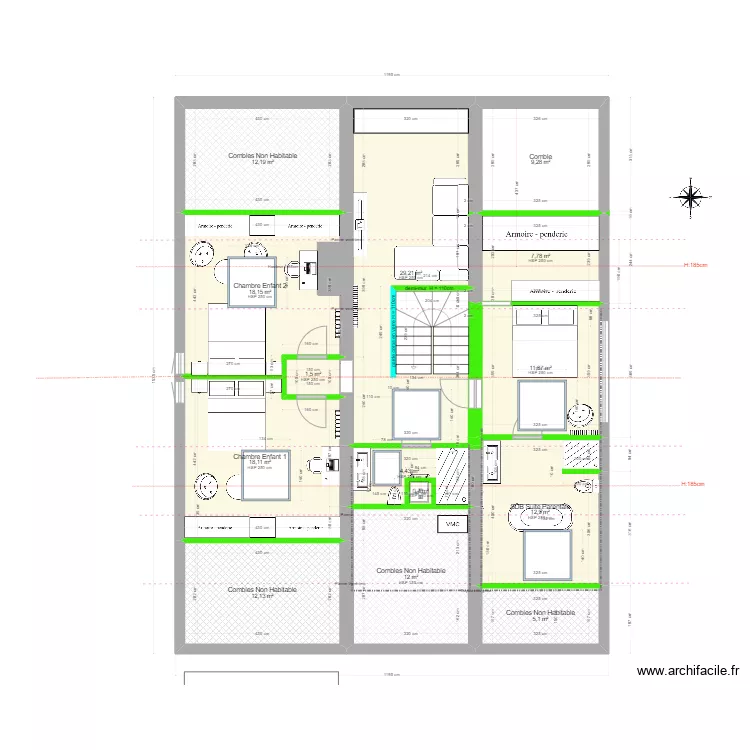 2590 Entredozon - Final - SDB Haut Variation. Plan de 2590 Entredozon - Final - SDB Haut Variation. Plan de