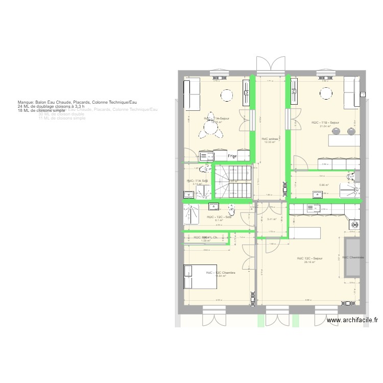 Cible Pamiers F Soulie. Plan de 0 pièce et 0 m2