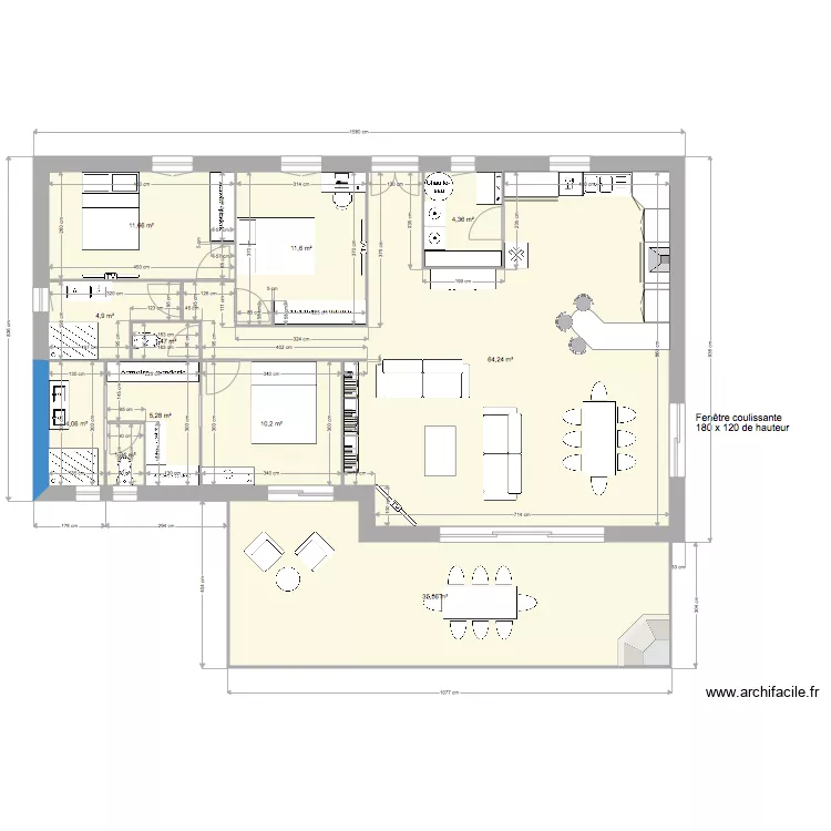 Villa groupement artisans. Plan de 