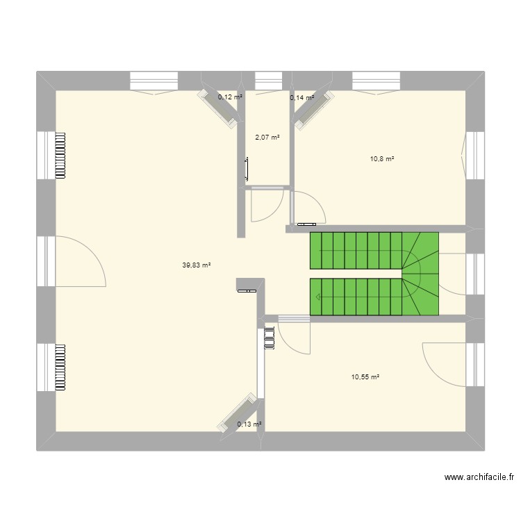 FONTENAY RDC. Plan de 7 pièces et 64 m2