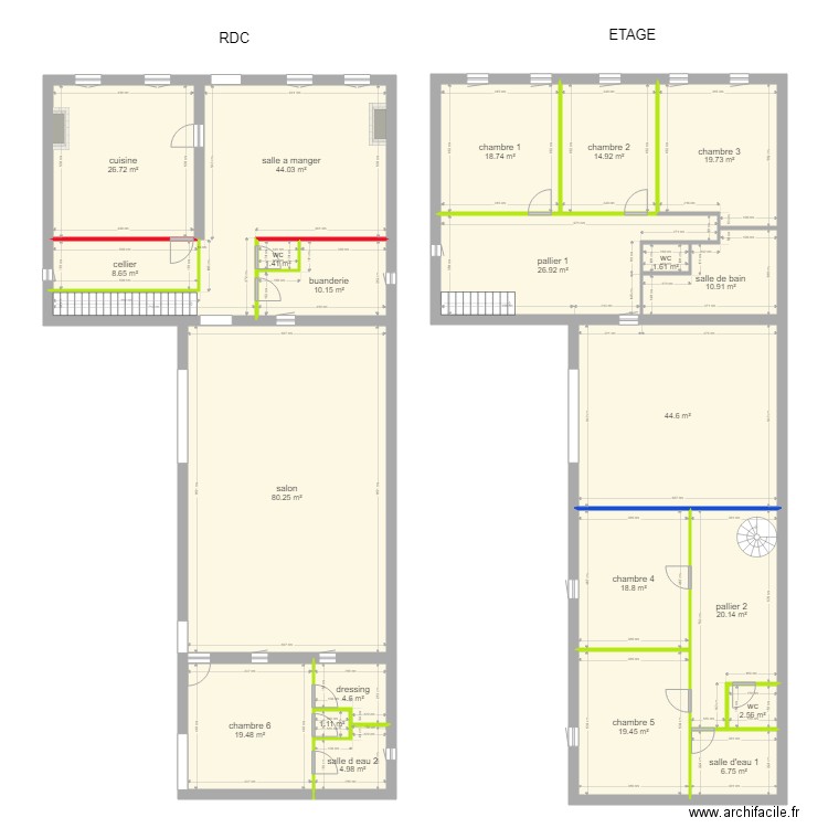 plan final. Plan de 0 pièce et 0 m2