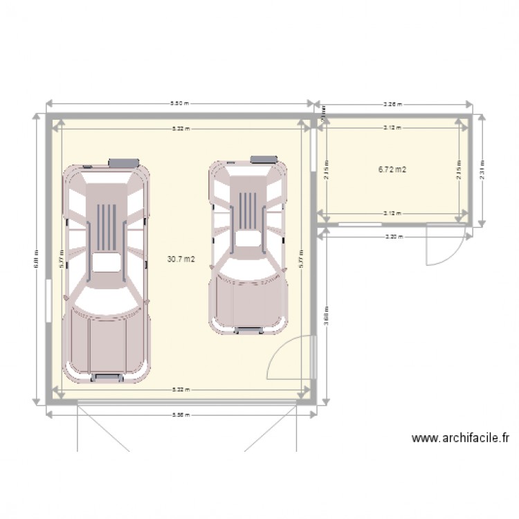 Garage non attenant. Plan de 0 pièce et 0 m2