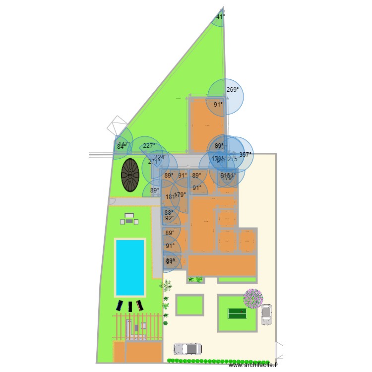 chezouam1. Plan de 24 pièces et 928 m2