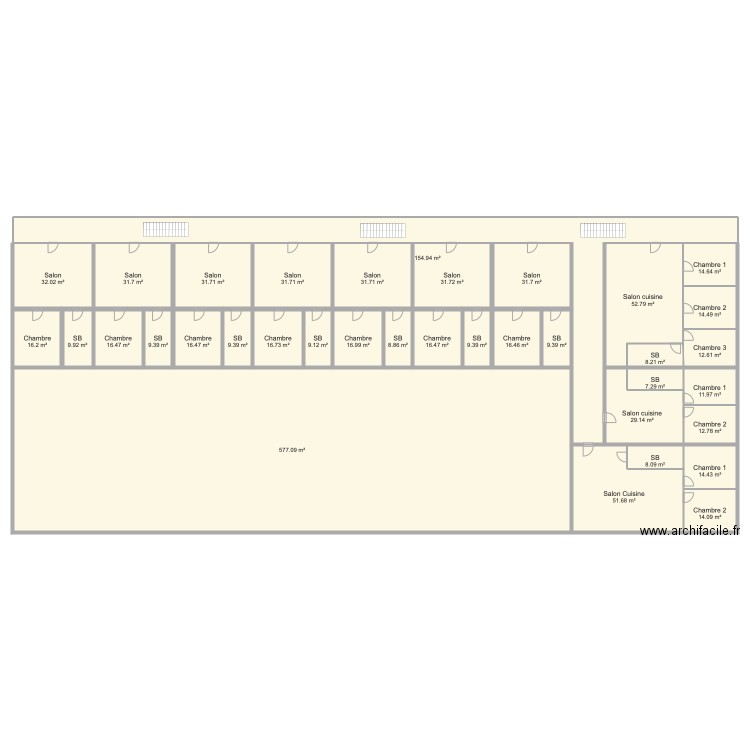 Plan Appartement MSA. Plan de 0 pièce et 0 m2