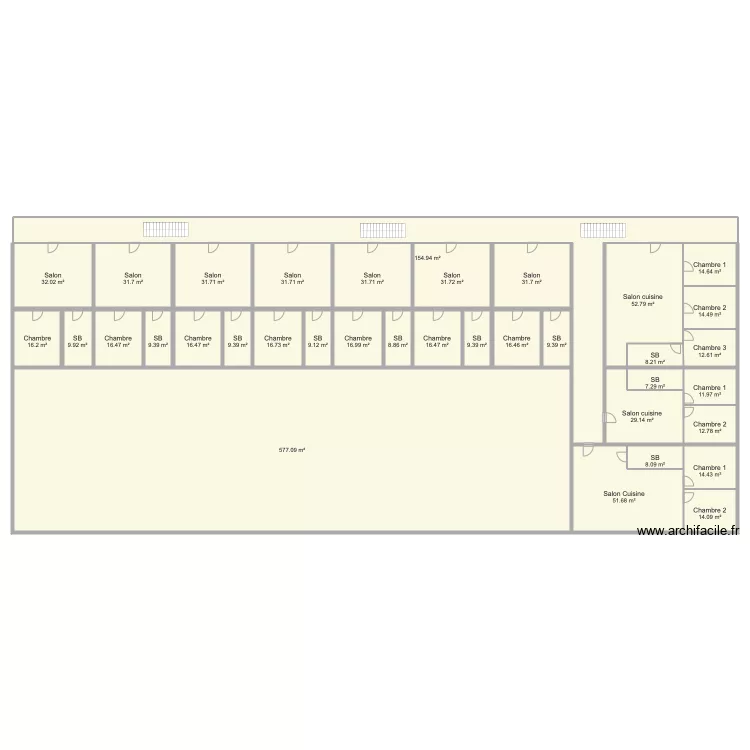 Plan Appartement MSA. Plan de 