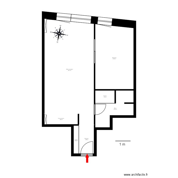 ED. LA DEVESA D'INCLES, 1-4. SOLDEU. Plan de 8 pièces et 53 m2