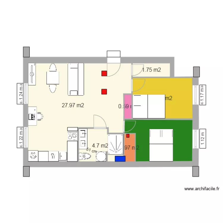 apartamendua plano justu version 5 wc gabe. Plan de 