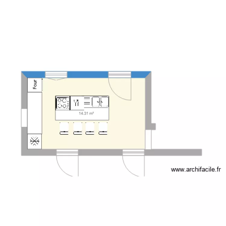 Cuisine ilot central 1. Plan de Cuisine ilot central 1. Plan de