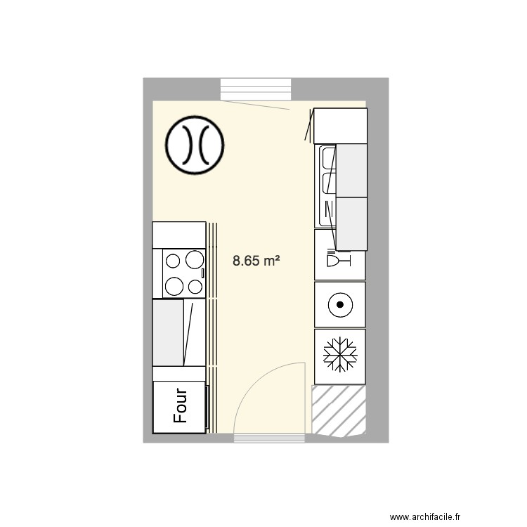 Cuisine Pensionnat. Plan de 0 pièce et 0 m2