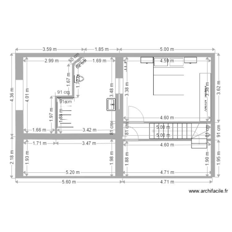 Chambre Thibault étage 7. Plan de Chambre Thibault étage 7. Plan de