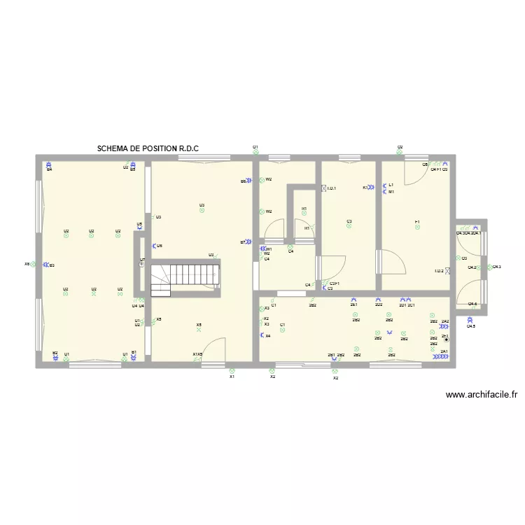 Implatation Matassi RdC. Plan de 