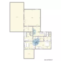 Etage villa avec murs porteurs 