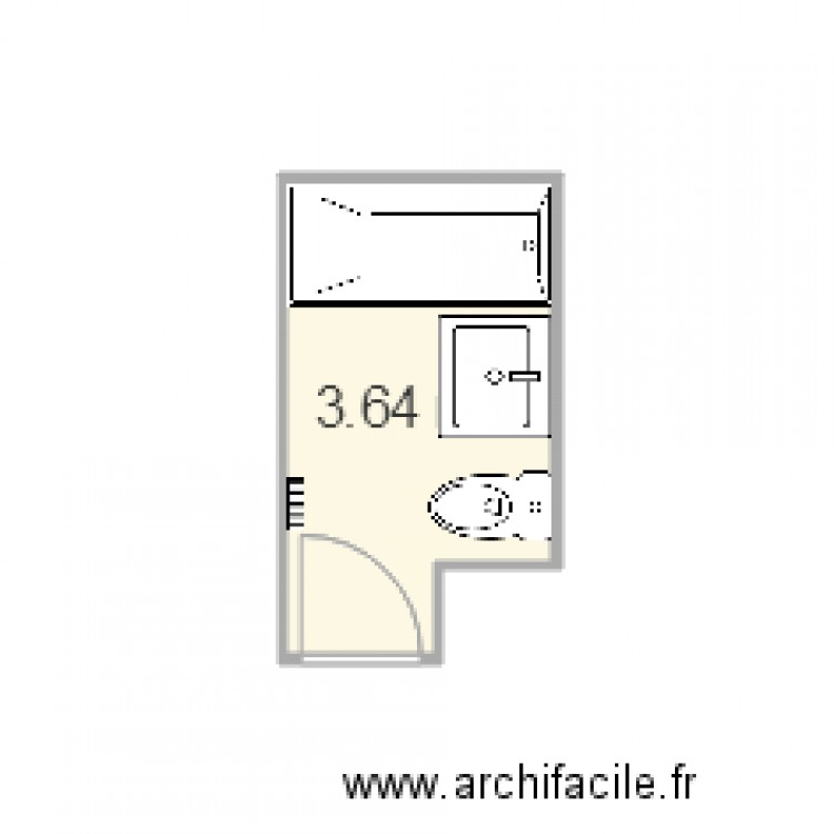 SDB DEWOITINE. Plan de 0 pièce et 0 m2