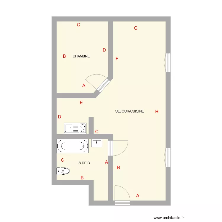 MAMIGE APT 4. Plan de MAMIGE APT 4. Plan de