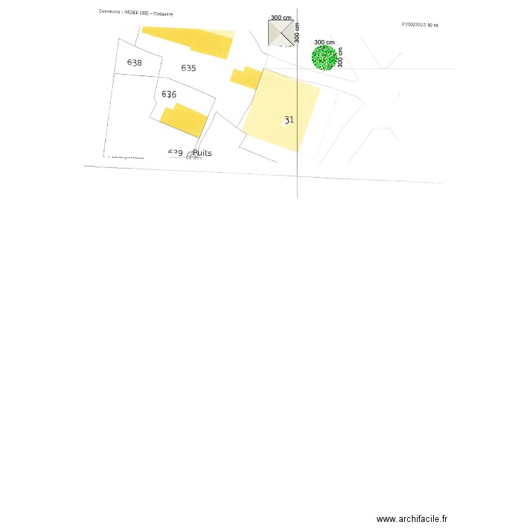 Plan N°1 CADASTRE BEDEE. Plan de 0 pièce et 0 m2