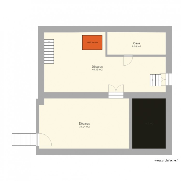 maison  sousol. Plan de 0 pièce et 0 m2