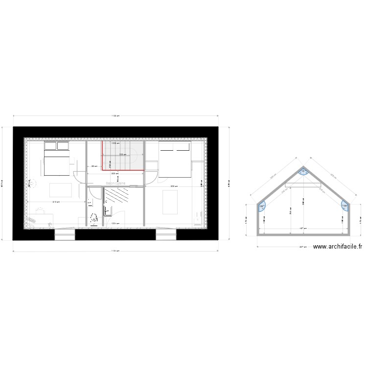 Quimperle extension projet 06032021. Plan de 0 pièce et 0 m2