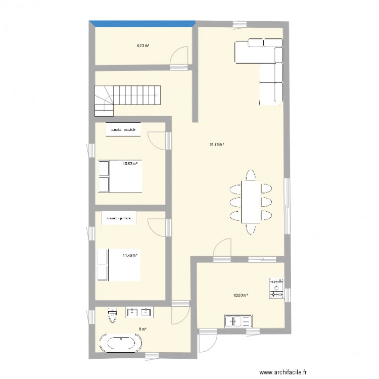 maison familiale. Plan de 0 pièce et 0 m2
