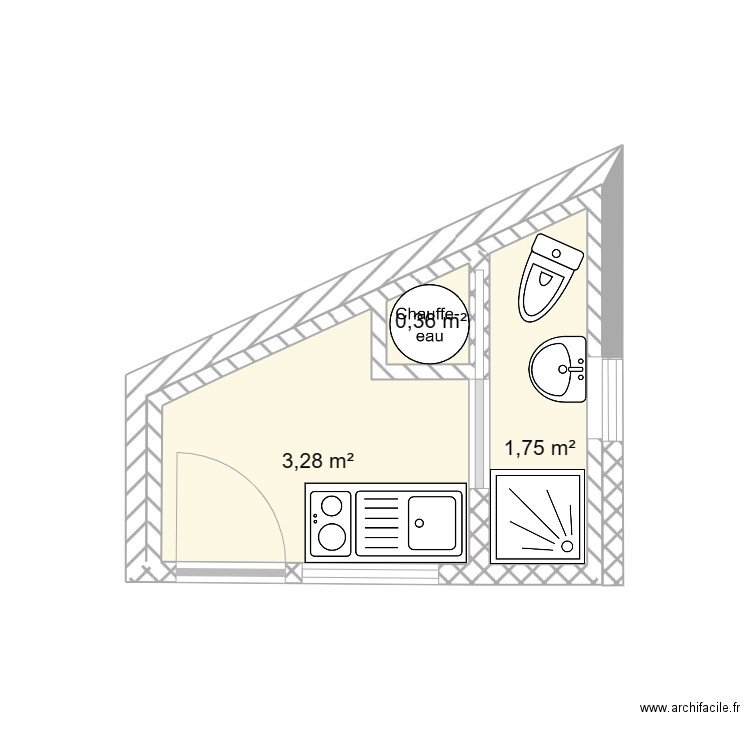 stud1. Plan de 0 pièce et 0 m2