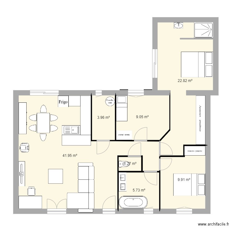 maison possible. Plan de 0 pièce et 0 m2