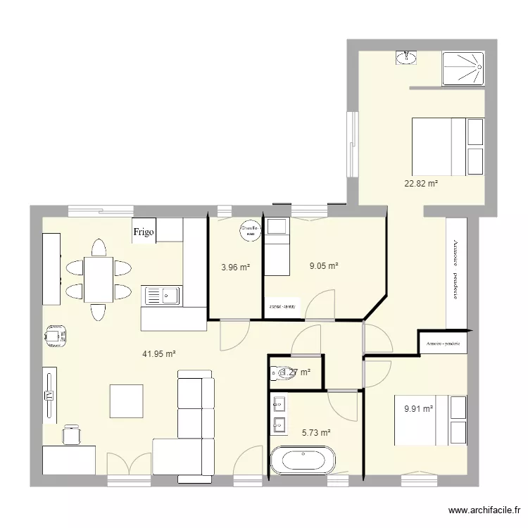 maison possible. Plan de 