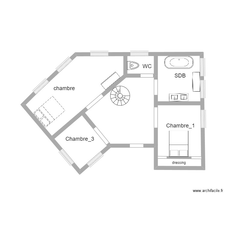 Etage 1. Plan de 0 pièce et 0 m2