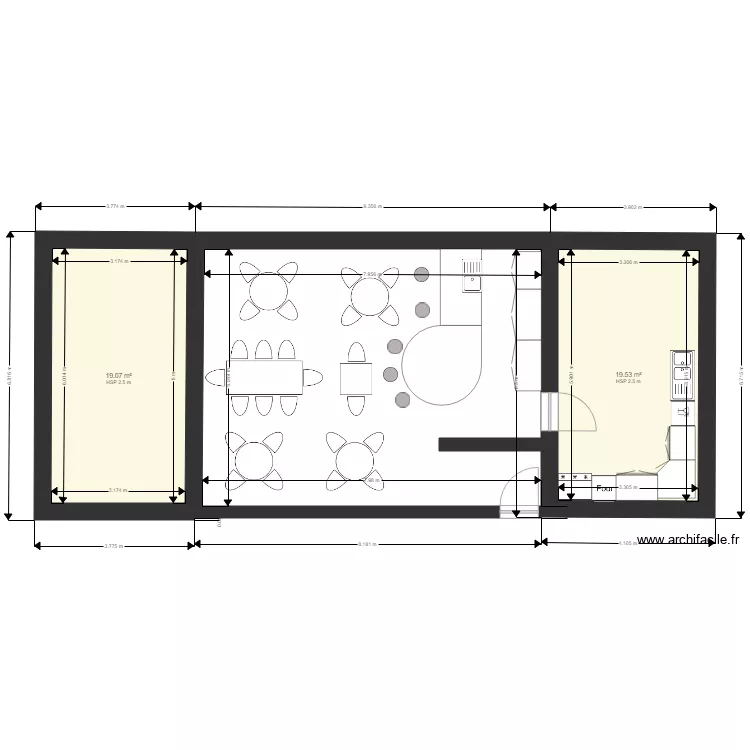 resto grange. Plan de 