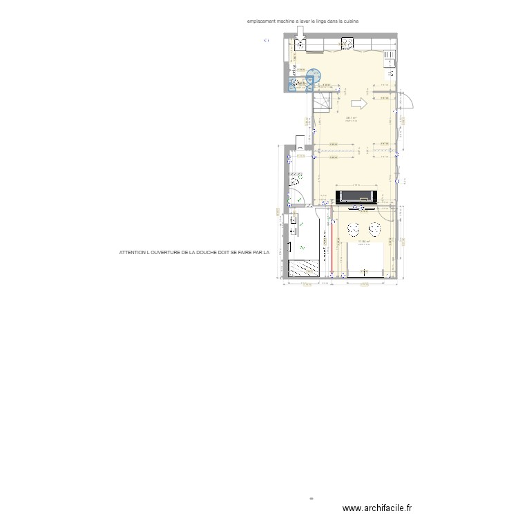 Maison rdc. Plan de 0 pièce et 0 m2