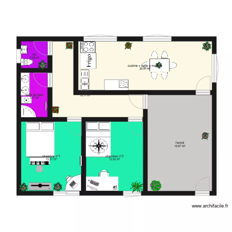 maison nijeramy. Plan de 