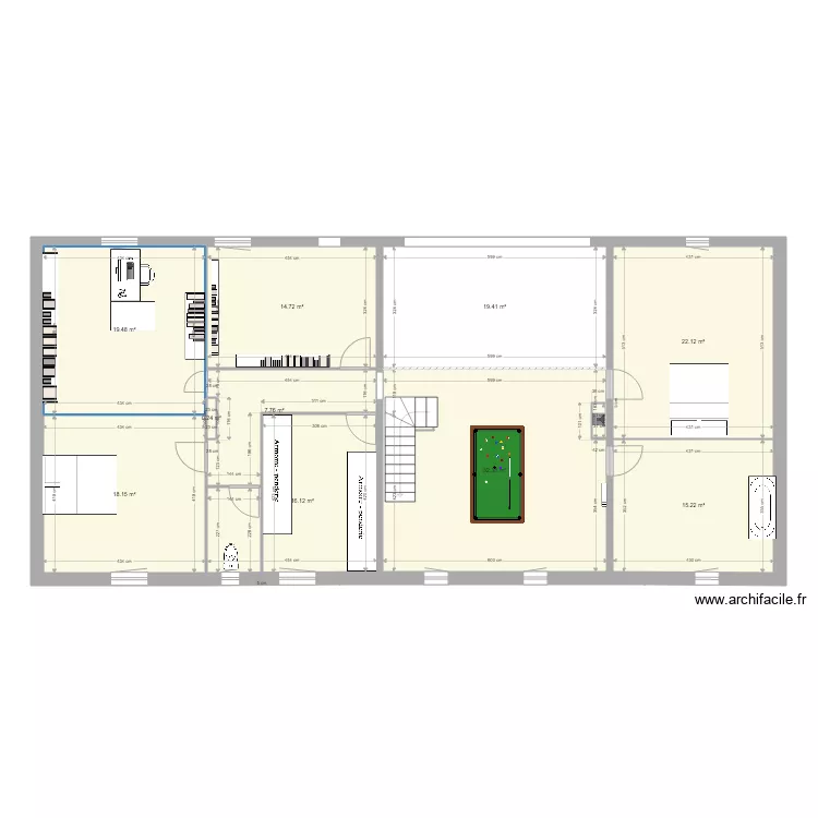 ETAGE MAISON VENDEE. Plan de 
