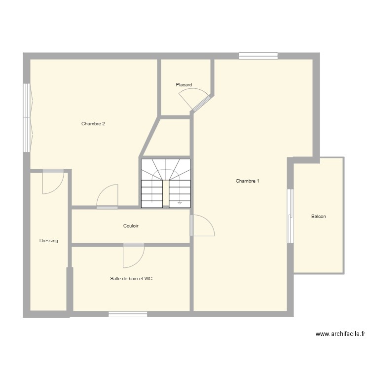 Croquis MASTIO Etage. Plan de 9 pièces et 99 m2