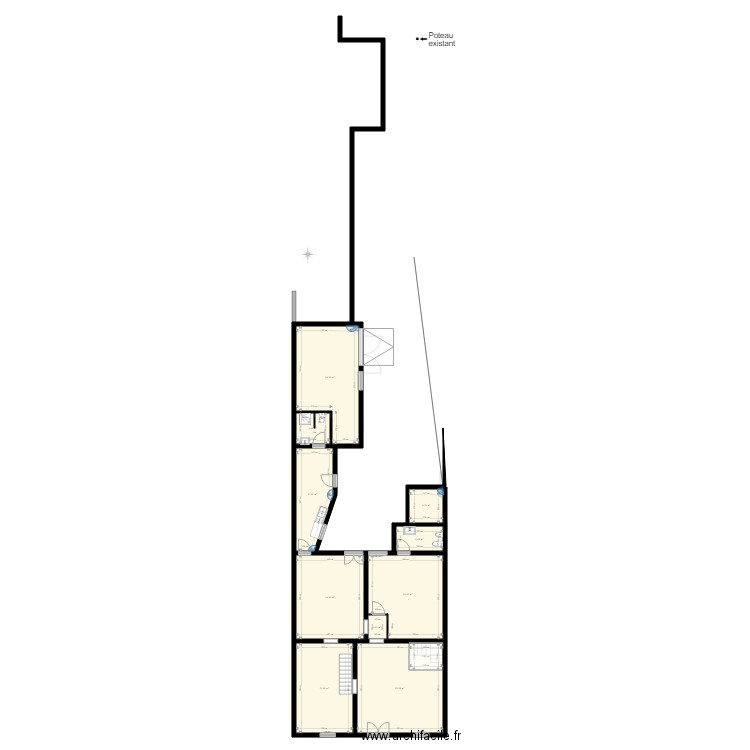 RdC terrain coté. Plan de 0 pièce et 0 m2