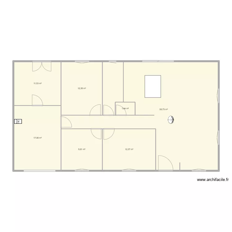 la villatte. Plan de 