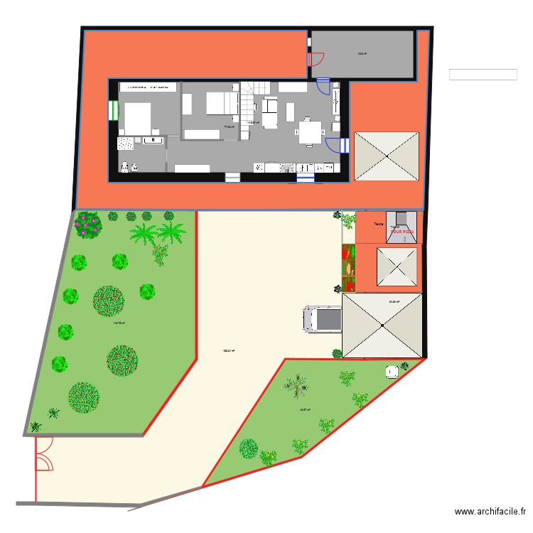 villa delle rose 29. Plan de 0 pièce et 0 m2