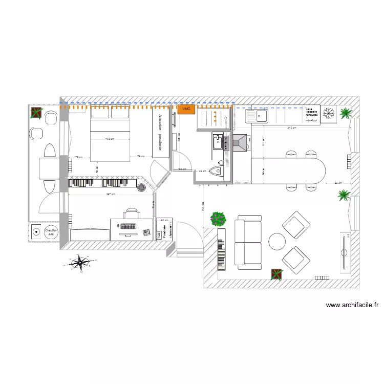 Chloe Fab 1h sanipak. Plan de 