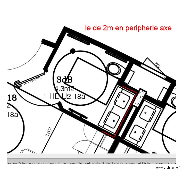 sdb double. Plan de 0 pièce et 0 m2