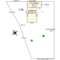 plan de masse projeté