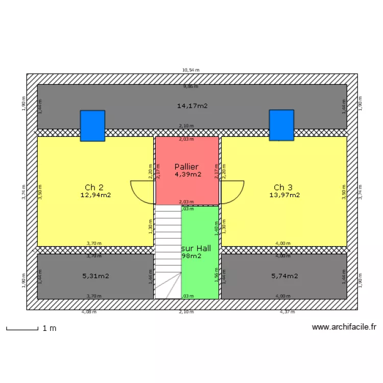 MOUREY Etage. Plan de 