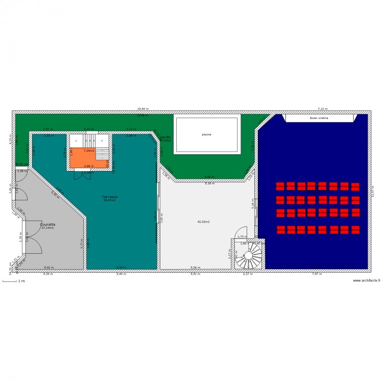 Ma villa du Bled Terrasse sans toit. Plan de 0 pièce et 0 m2