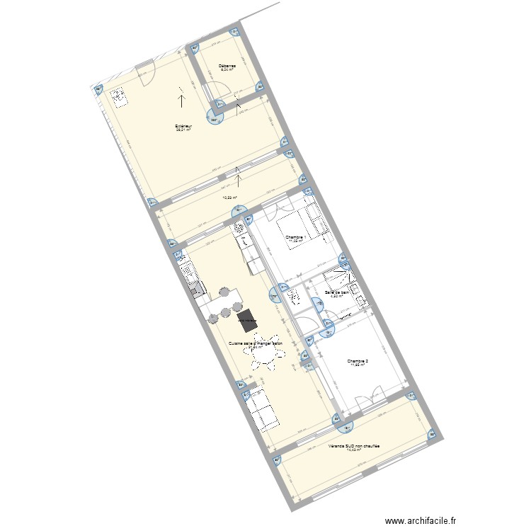 maison la londe les maures avec vérandas et extérieur. Plan de 10 pièces et 121 m2