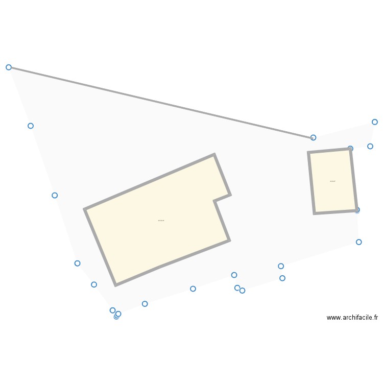 ebauche guip 4. Plan de 2 pièces et 181 m2