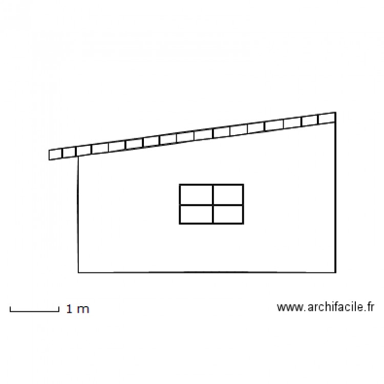 FACADE SUD EST EXISTANT. Plan de 0 pièce et 0 m2