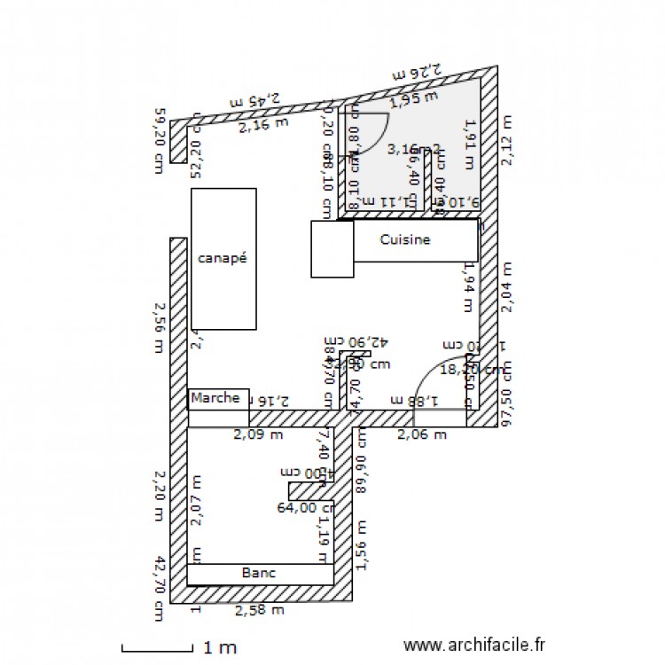 loge 2. Plan de 0 pièce et 0 m2