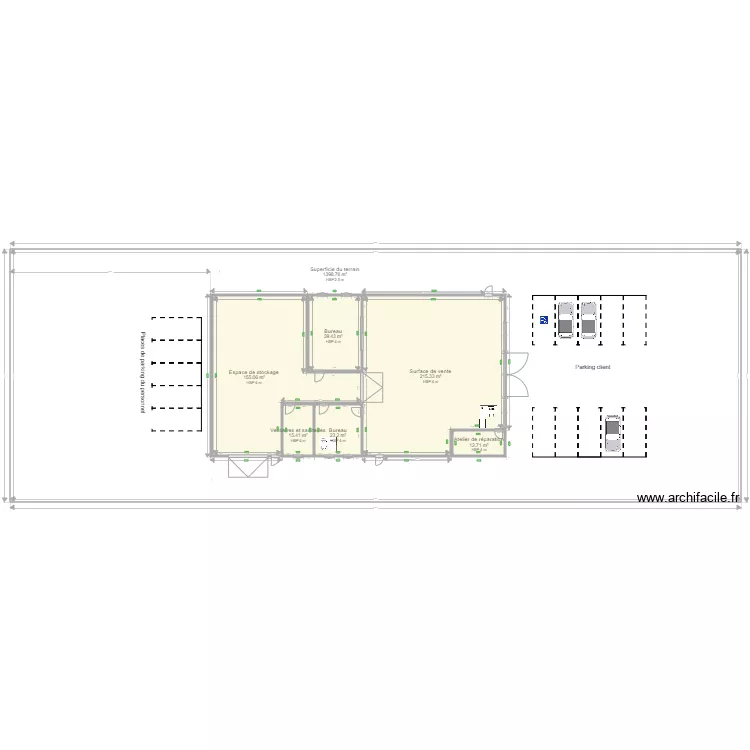Magasin v2. Plan de 