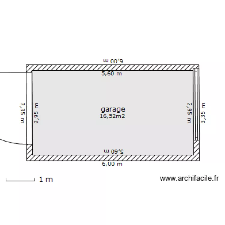 GARAGE 20M&sup2;. Plan de 